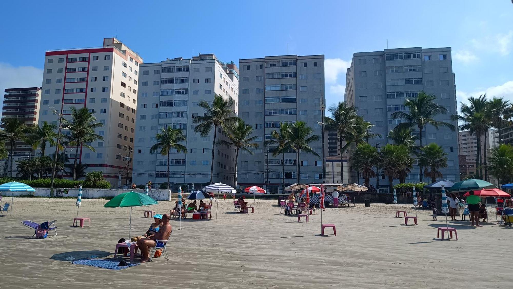 Apartamento Pe Na Areia Vila Caicara Praia Grande  Exterior foto