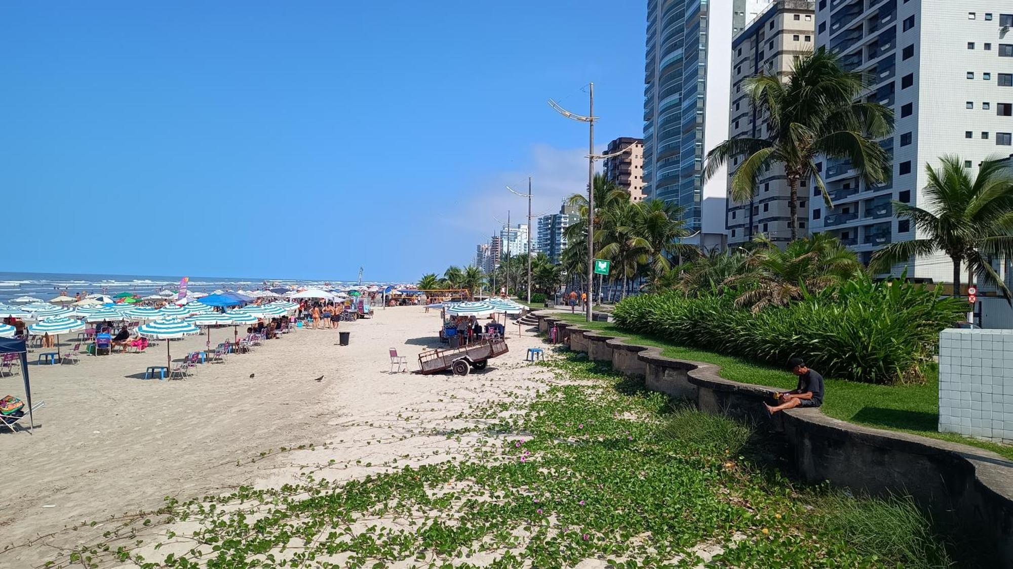 Apartamento Pe Na Areia Vila Caicara Praia Grande  Exterior foto